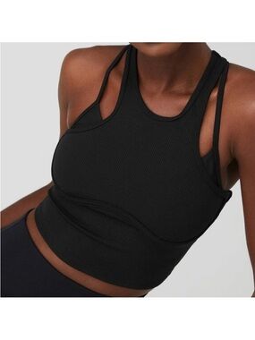 Alo Yoga Ribbed Airlift Enchanted Bra Tank Top
